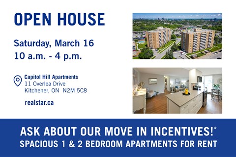 an open house for apartments with our move in contingencies
